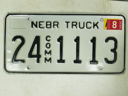 2005 Nebraska Cuming County Commercial Truck License Plate 24 1113