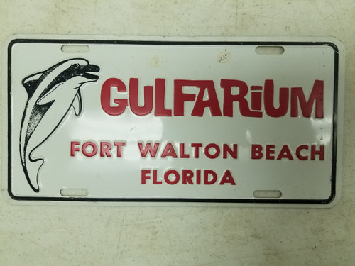 Gulfarium Fort Walton Beach Florida Booster License Plate