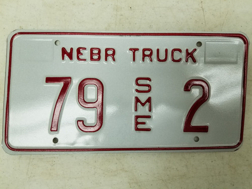 Nebraska Truck License Plate 79 2