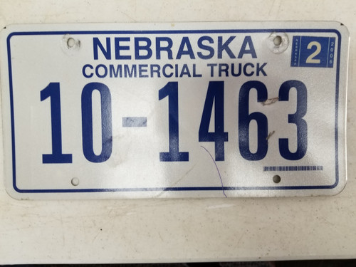2006 Nebraska Commercial Truck License Plate 10-1463 (2)