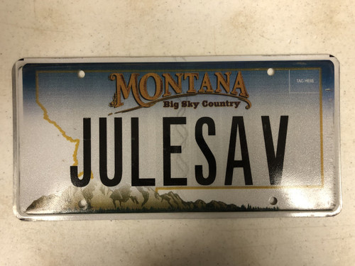 Expired MONTANA Big Sky Country License Plate JULESAV Mountain  Range