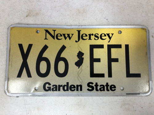 Expired NEW JERSEY Garden State License Plate X66-EFL