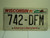 WISCONSIN America's Dairyland License Plate 742 DFM