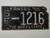 1955 KANSAS State Shaped License Plate SF 1216