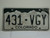 COLORADO License Plate 431 VGY
