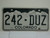COLORADO License Plate 242 DUZ