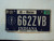 2011 INDIANA License Plate 662ZVB Marion county