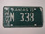 1975 KANSAS License Plate WY M 338