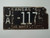 1955 KANSAS State Shaped Truck License Plate JA 1176