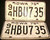 1975 Iowa 94 Webster License Plate PAIR