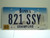 2007 IOWA License Plate 821 SSY