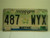 2008 MISSISSIPPI License Plate 487 WYX