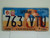 UTAH Centennial 1896 License Plate 763 VTU