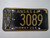 1968 KANSAS Midway USA License Plate HV 3089