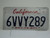 CALIFORNIA Lipstick License Plate 6VVY289