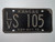 1972 KANSAS License Plate LV S 105