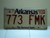 2007 ARKANSAS Natural State License Plate 773 FMK