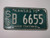 1975 KANSAS Wheat Centennial License Plate SG B 6655