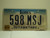 2007 IOWA License Plate 598 MSJ