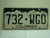 COLORADO License Plate 732 WGO