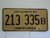 1984 ILLINOIS Land of Lincoln License Plate 213 335B