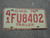 1976 IOWA Trailer License Plate 41 FU8402