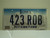 IOWA License Plate 423 ROB