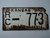 1954 KANSAS State Shaped License Plate RC 773