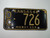 1968 KANSAS Midway USA License Plate DC 726