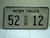 NEBRASKA Agriculture Truck License Plate 52 AGR 12 1