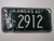 1962 KANSAS License Plate NT 2912