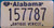Alabama Antique Vehicle License Plate  157787 HOD