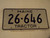 MAINE Tractor License Plate 26 646