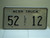 NEBRASKA Truck Local License Plate 52 LOCL 12