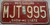 1982 Jul Missouri License Plate MJT 995 DMV Clear