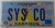 2011 May Mississippi Vanity License Plate SYSCO
