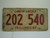 1966 ILLINOIS Land of Lincoln License Plate 202 540 1