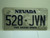 NEVADA Silver State License Plate 528 JVN