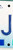 License Plate Letter J