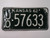 1962 KANSAS License Plate JO 57633