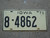 1971 IOWA License Plate 8 4862