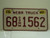 2003 NEBRASKA Commercial Truck License Plate 68 1562