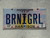 2012 MISSISSIPPI Vanity License Plate BRNIGRL