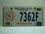 2011 MISSISSIPPI FireFighter Department License Plate 7362F