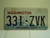 WASHINGTON Evergreen State License Plate 331 ZVK
