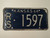 1964 KANSAS License Plate RS 1597