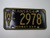 1968 KANSAS Midway USA License Plate WY 2978
