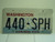 WASHINGTON Evergreen State License Plate 440 SPH