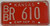 1971 Bourbon Co Kansas BB R 610 License Plate