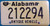 Alabama Antique Vehicle License Plate  212294 HOD